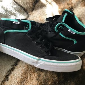 Vans mid-rise black/mint green